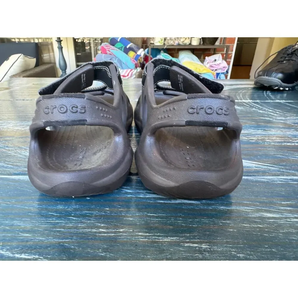 CROCS Sandals, Men's size 7, Double Velcro straps; Lightweight